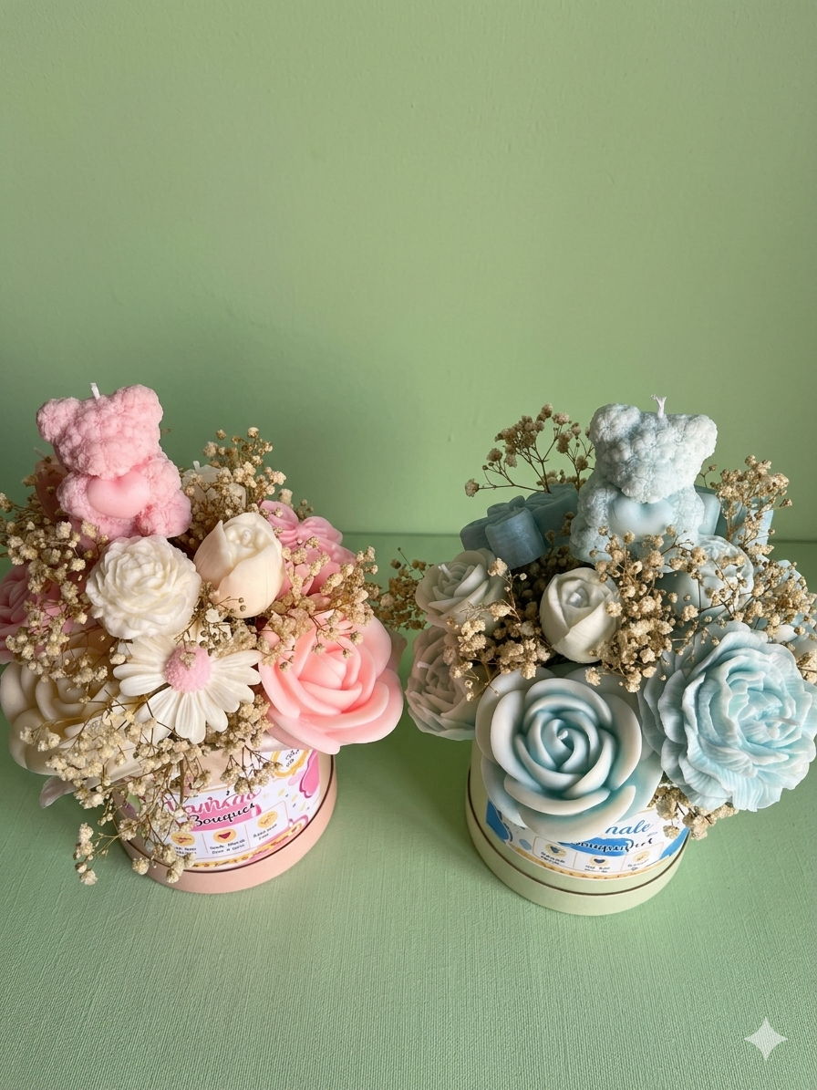 Flower Candle Bouquet