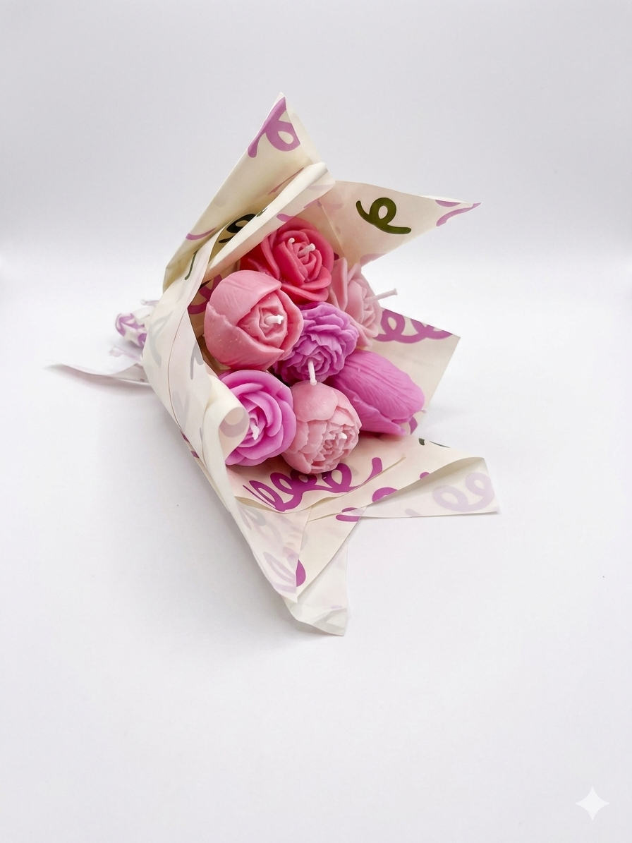 Flower Bouquet Candle